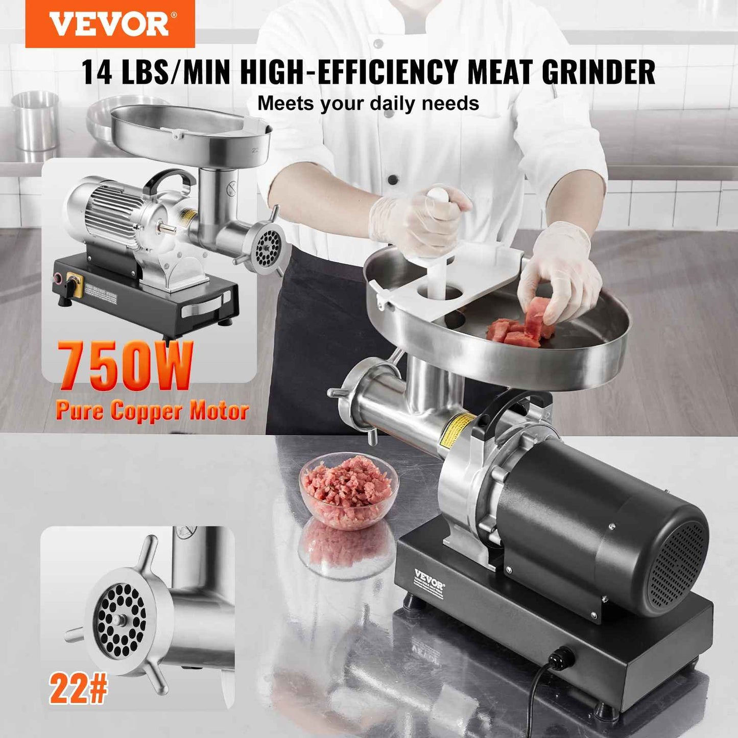 hachoir a viande haute efficacite