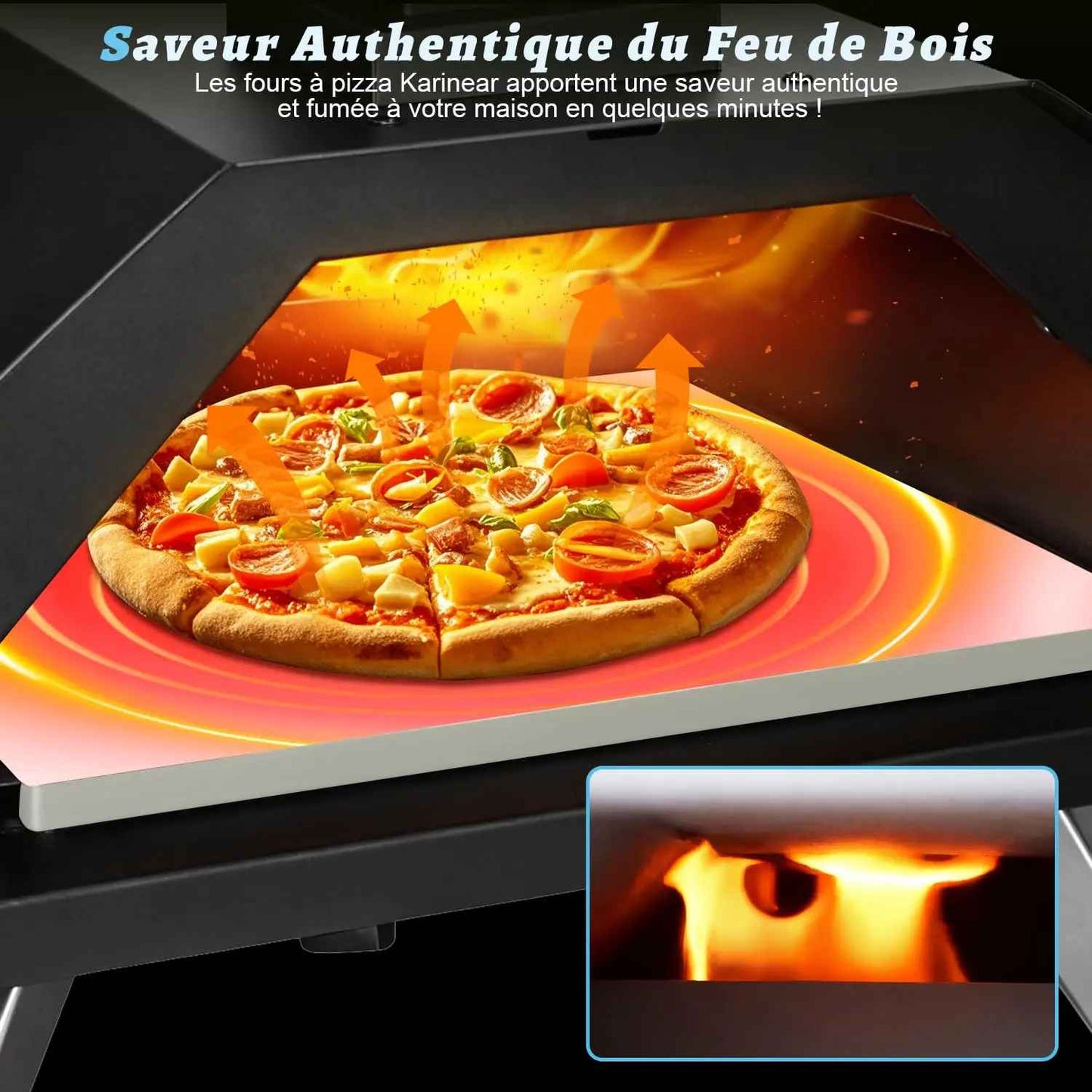 our pizza bois cuisson