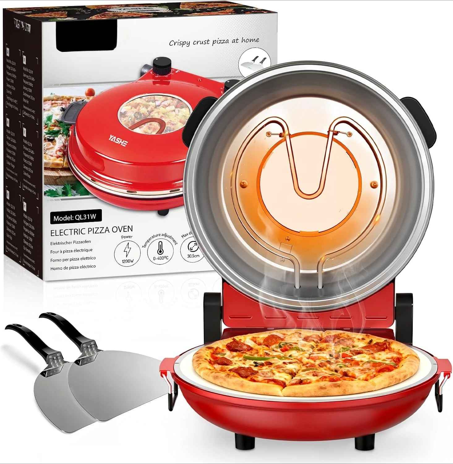 four pizza rouge