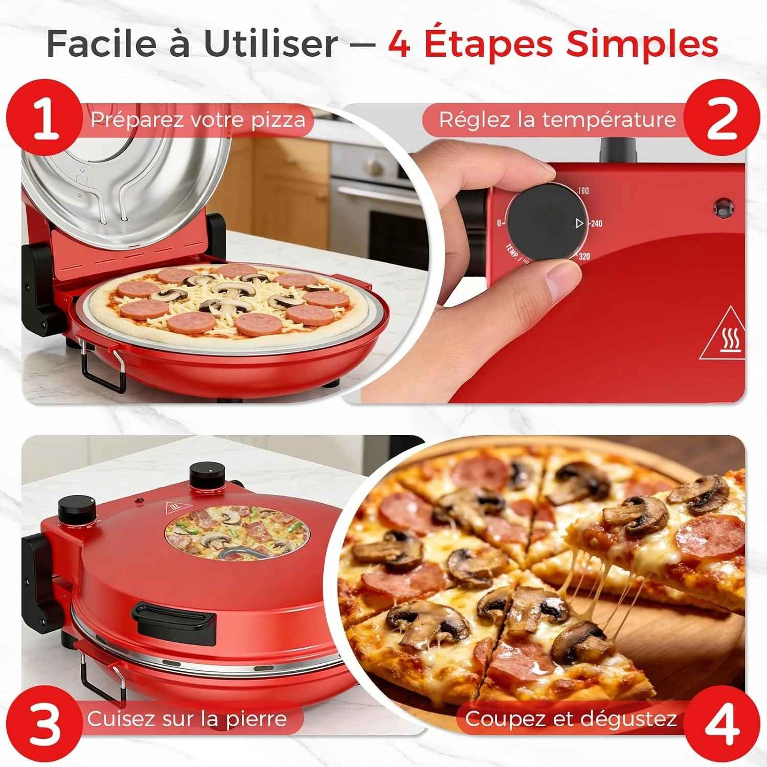 four pizza simple