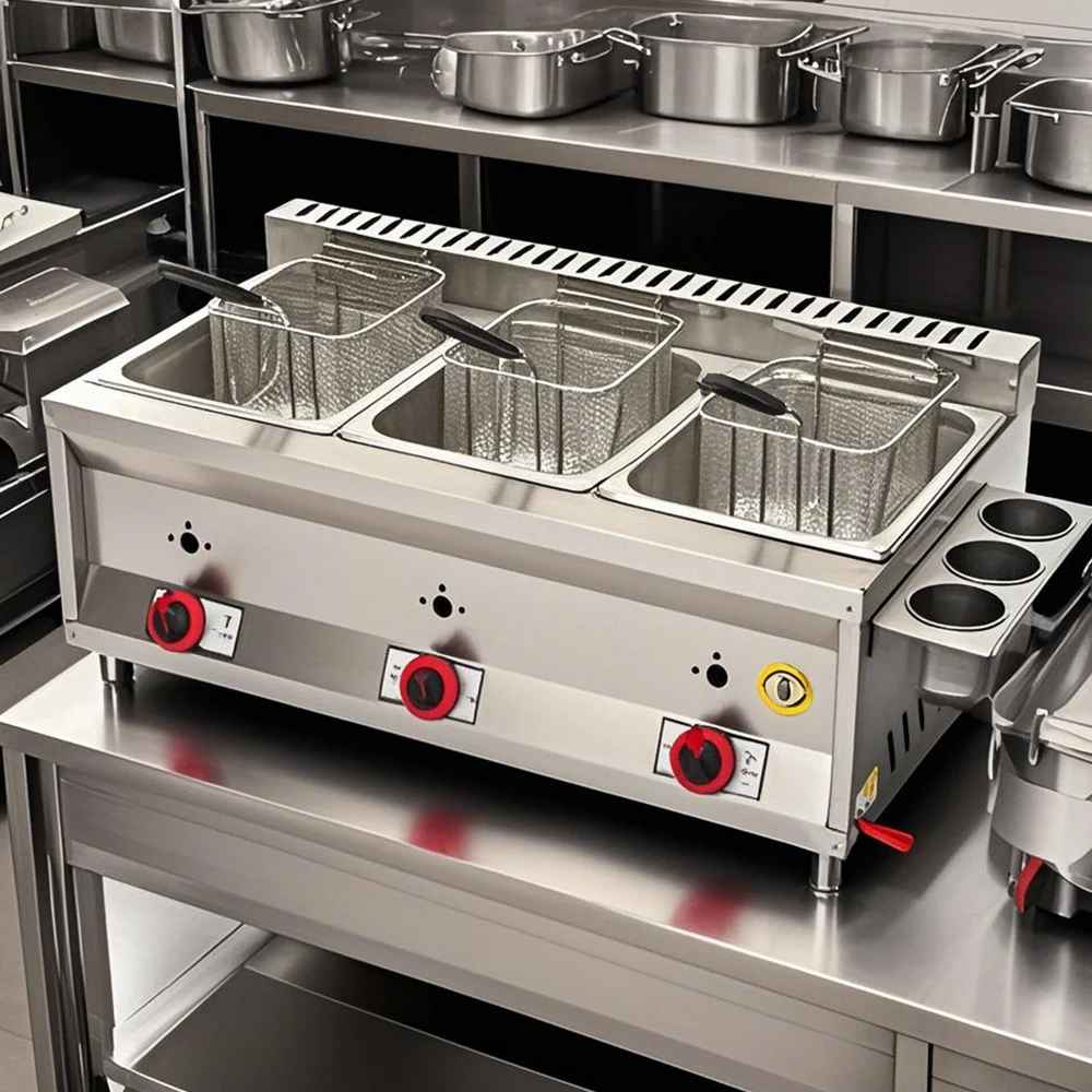 friteuse gaz professionnelle 3 bac