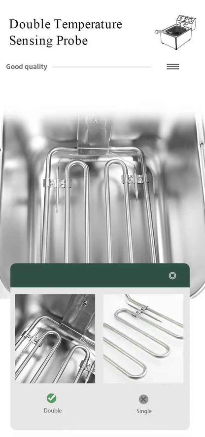 friteuse professionnelle double temperature