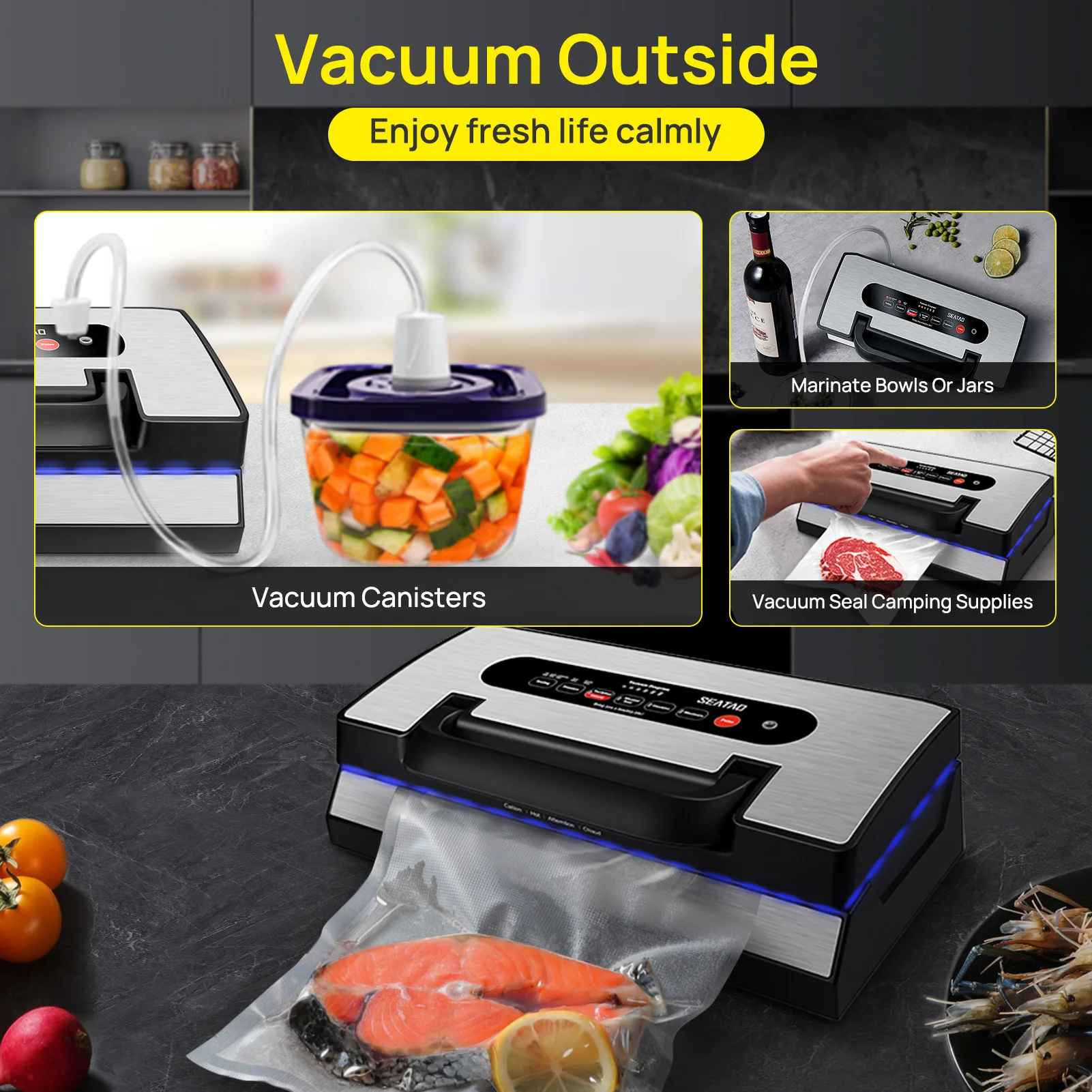 machine sous vide alimentaire frais