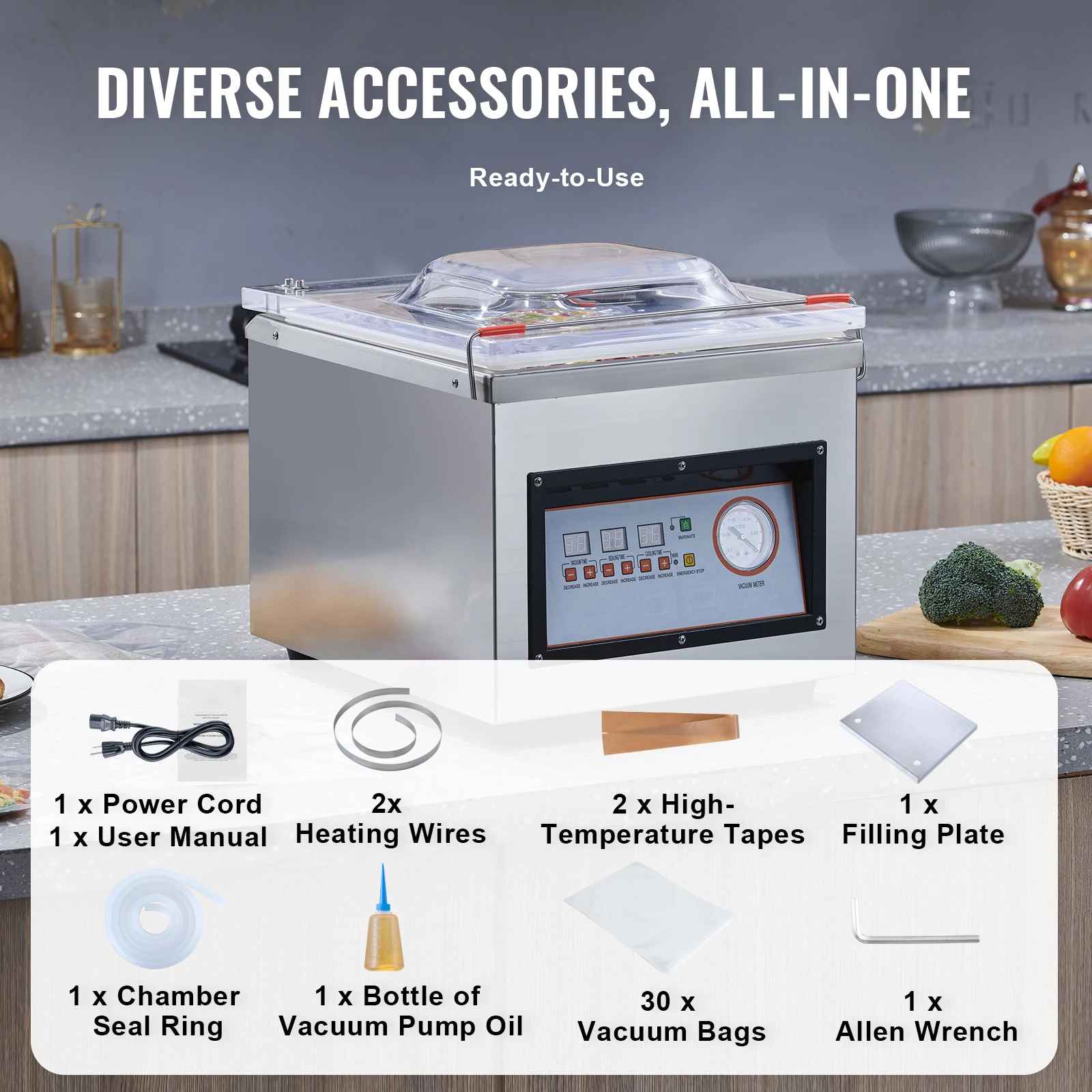 machine sous vide professionnelle accessoire