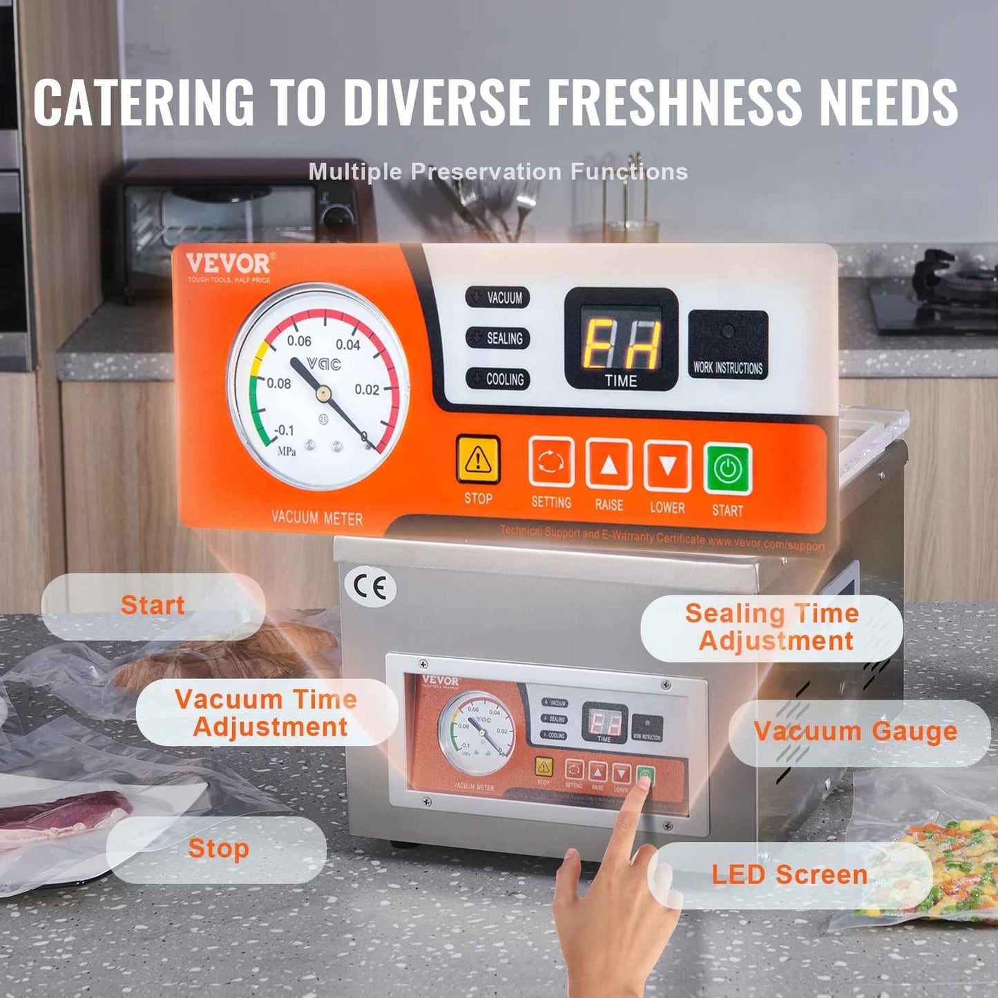 Machine sous vide professionnelle | Conservation 5x