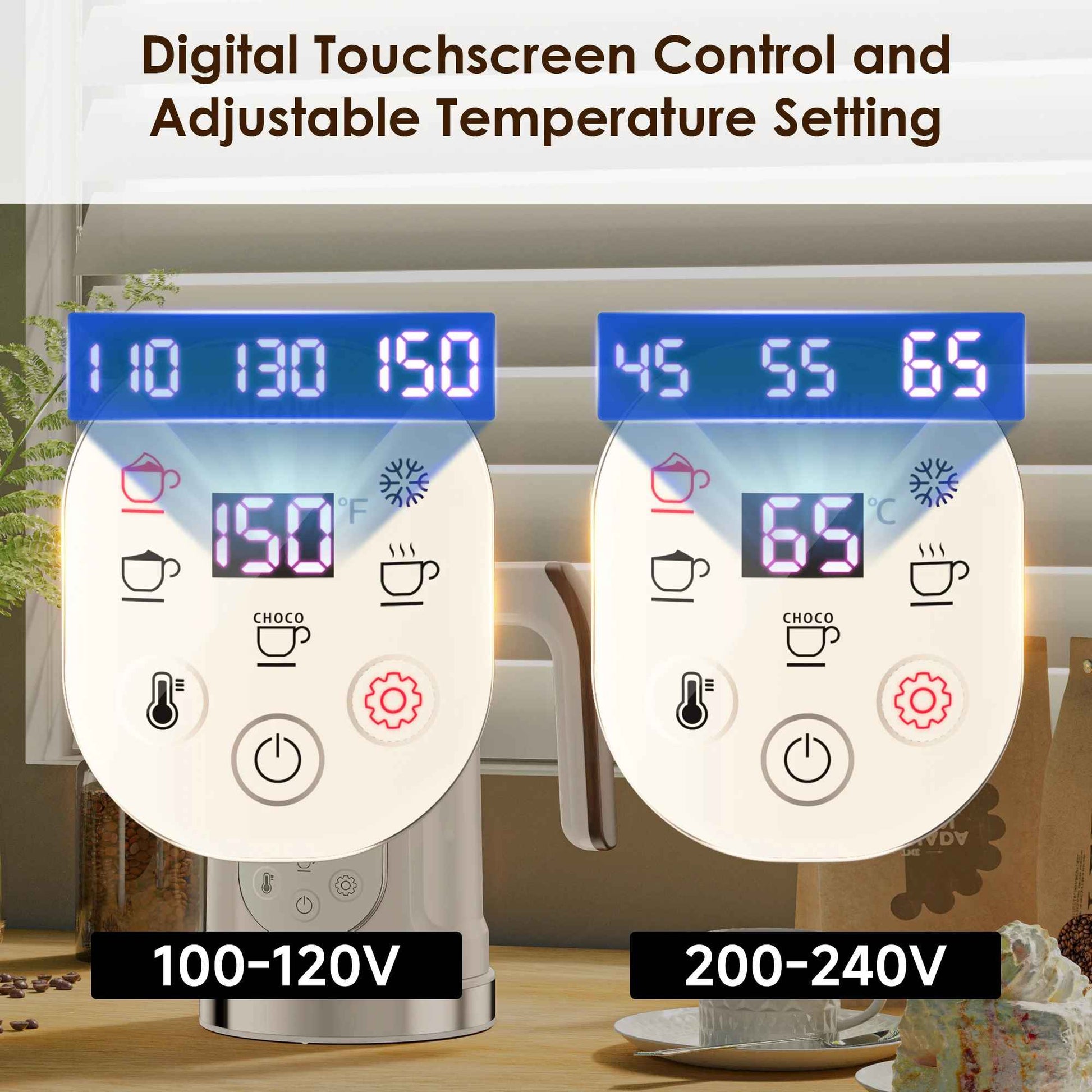 mousseur a lait interface