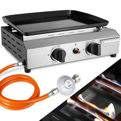 plancha gaz 2 bruleurs