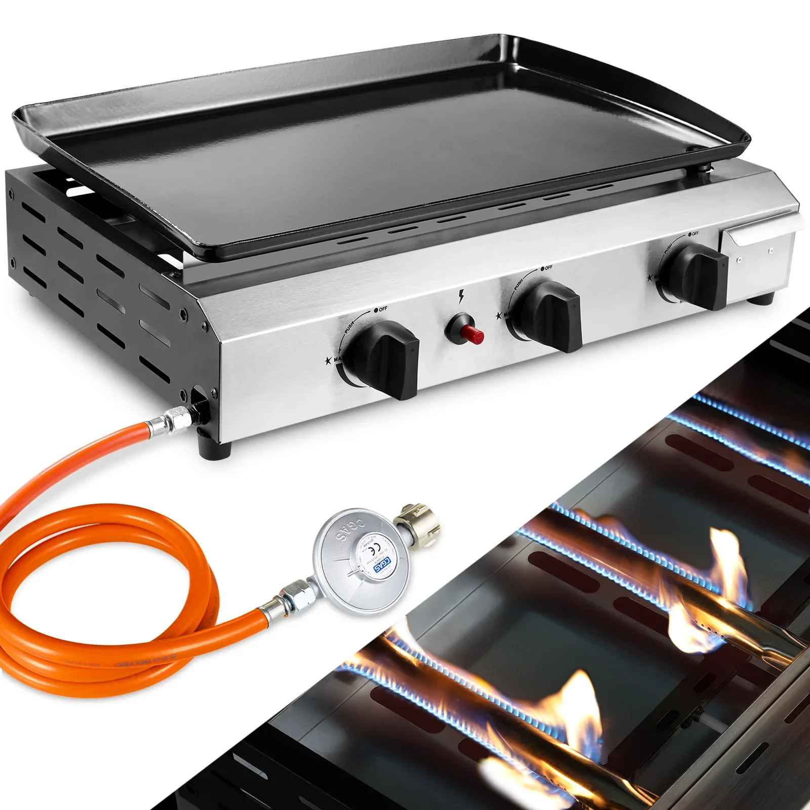 plancha gaz 3 buleurs
