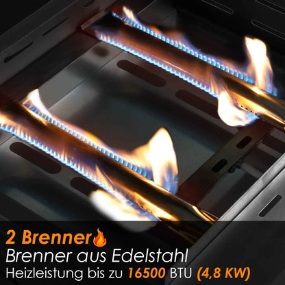 plancha gaz bruleur