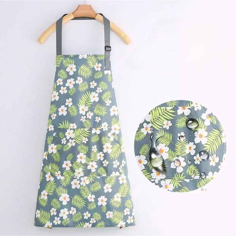 tablier cuisine femme fleur verte