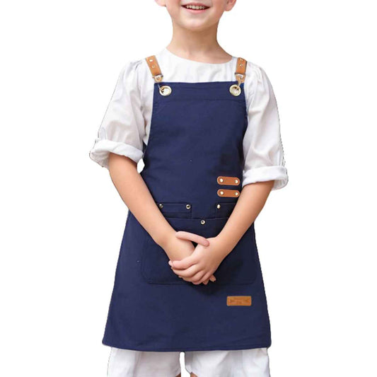 tablier cuisine enfant bleu