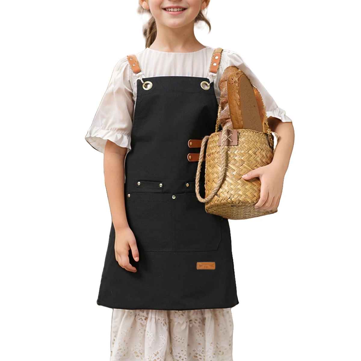 tablier cuisine enfant noir