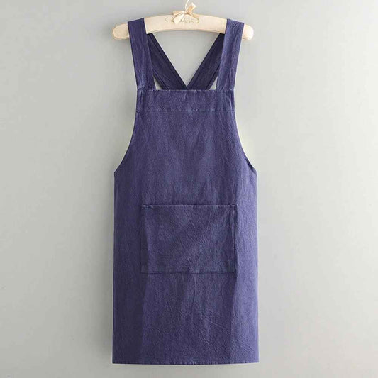 tablier cuisine femme bleu