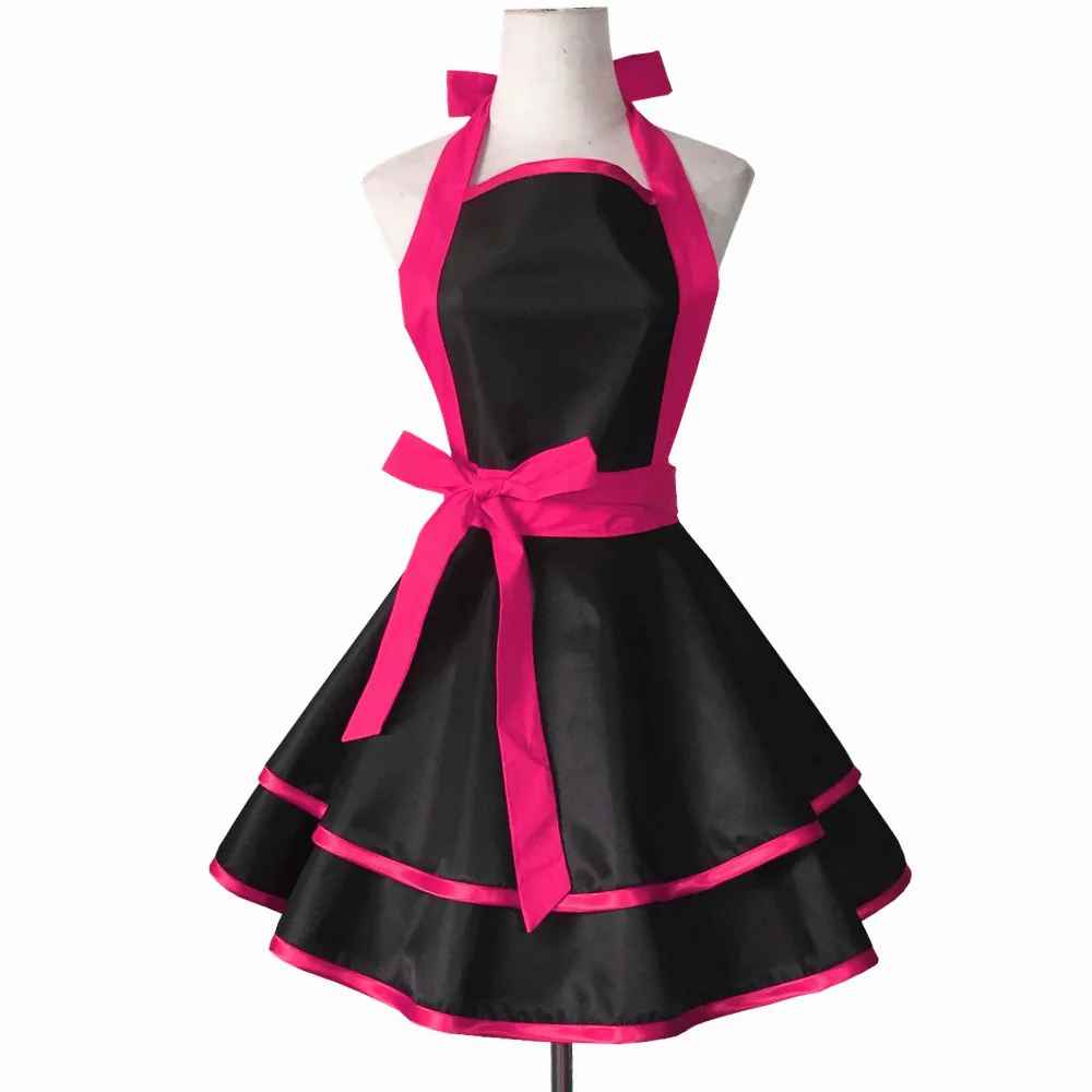 tablier cuisine femme elegant rose fonce