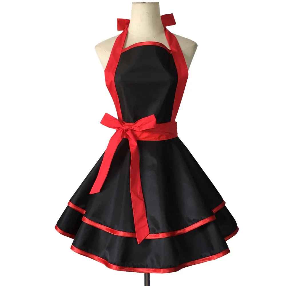 tablier cuisine femme elegant rouge