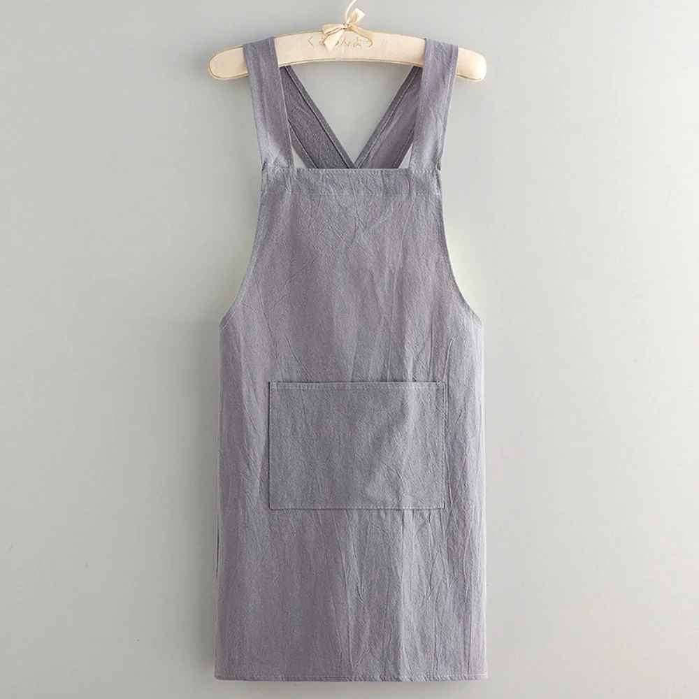 tablier cuisine femme gris
