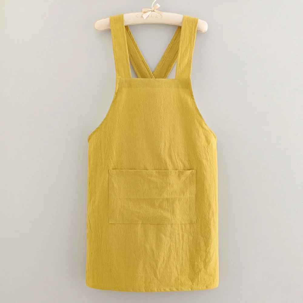 tablier cuisine femme jaune