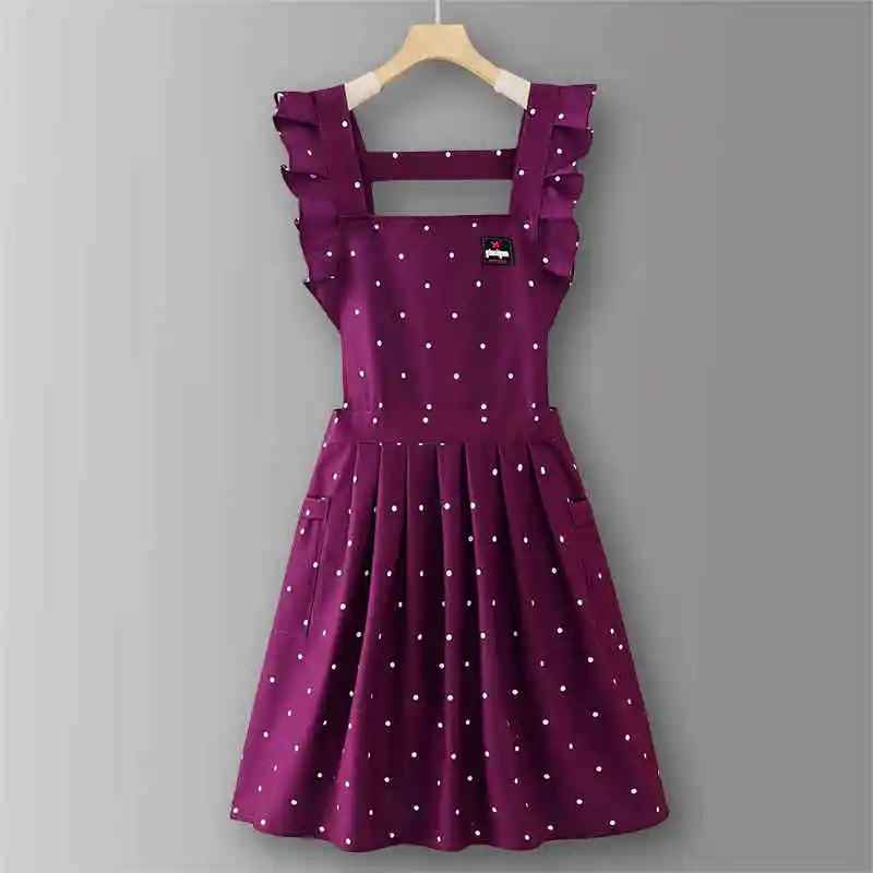 tablier cuisine femme mauve