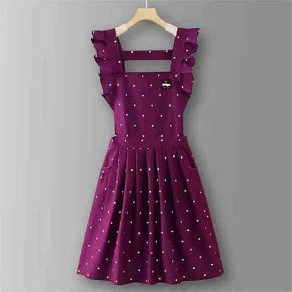 tablier cuisine femme mauve