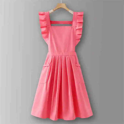 tablier cuisine femme rose-elegant