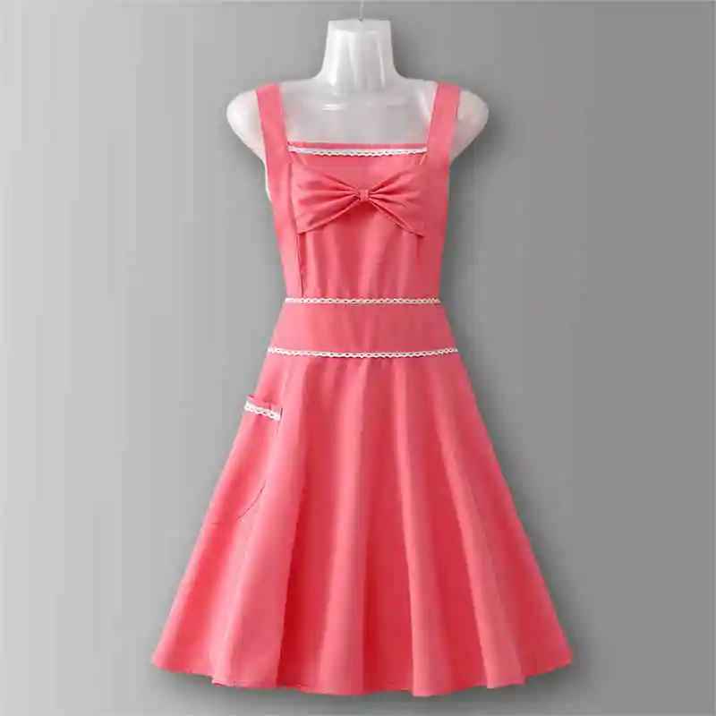 tablier cuisine femme rose ligne blanche