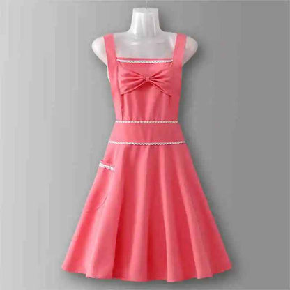 tablier cuisine femme rose ligne blanche