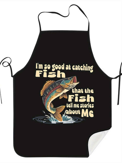 tablier cuisine j aime peche pli