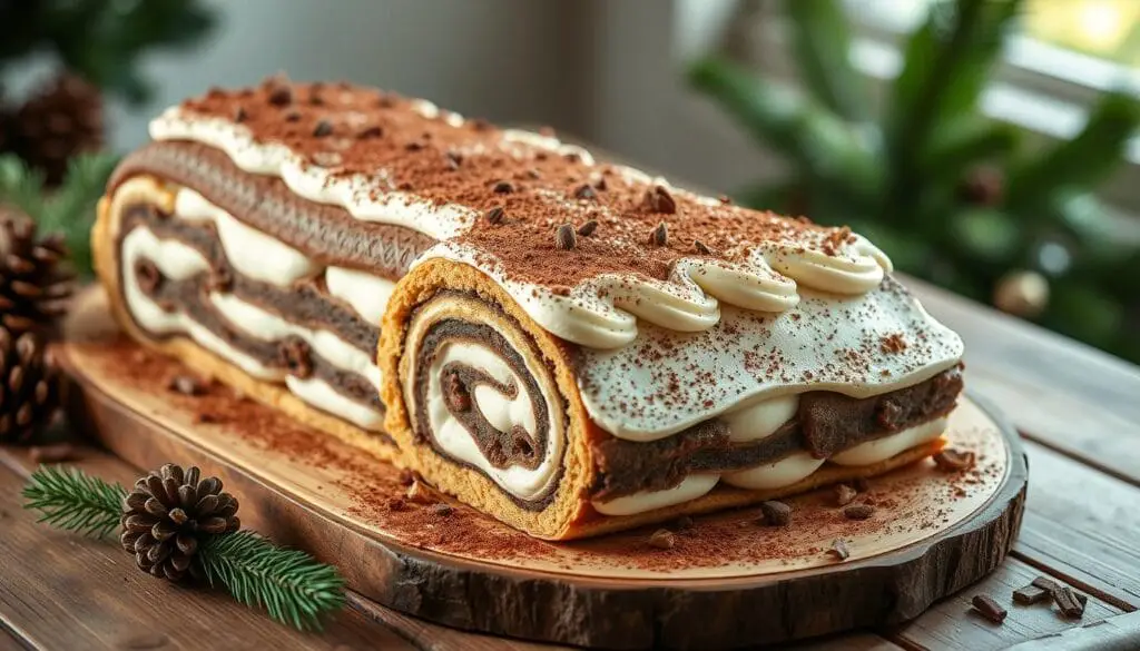 bûche tiramisu