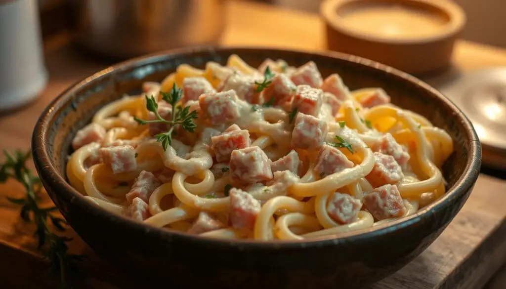 Coquillettes jambon-fromage