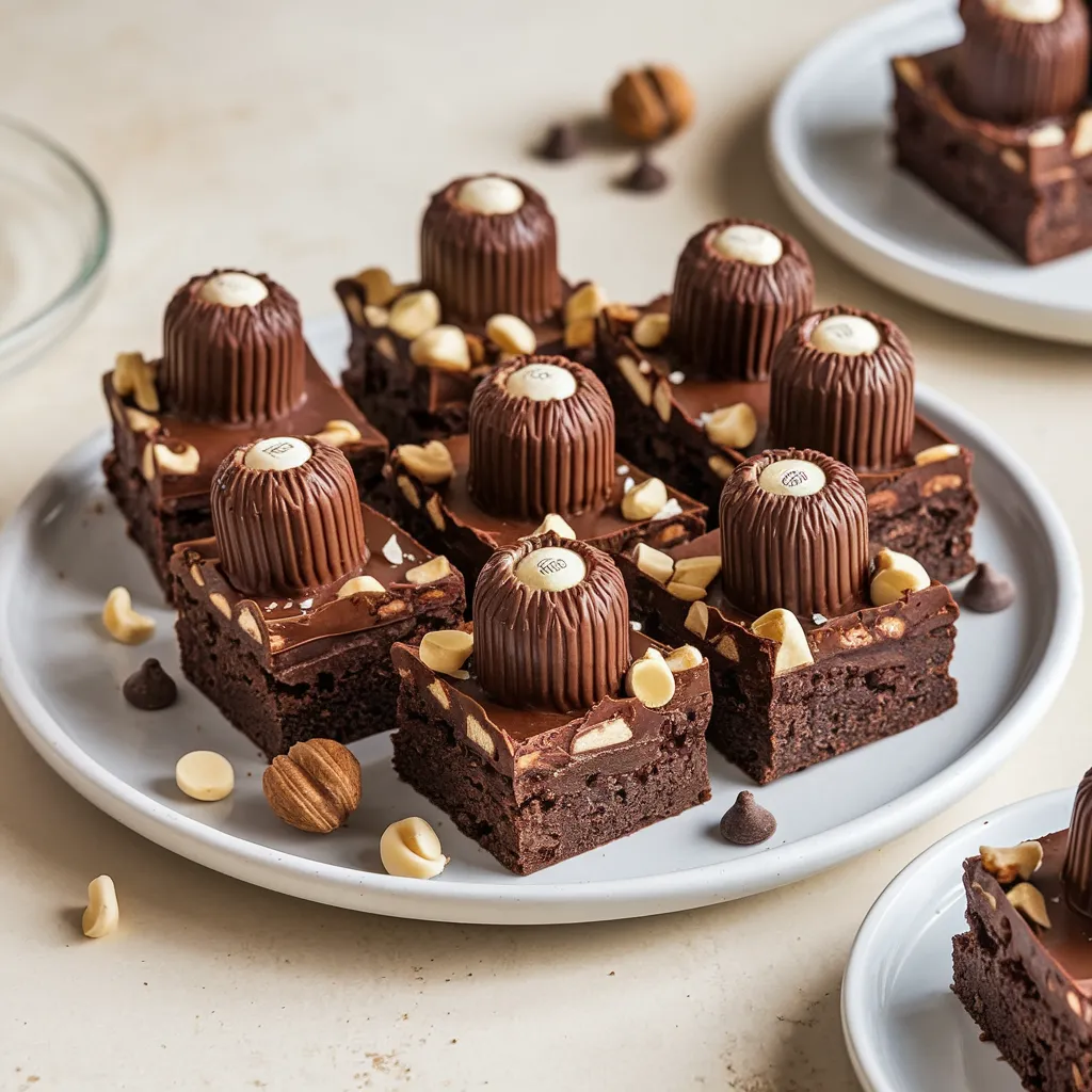 brownies au ferrero rocher