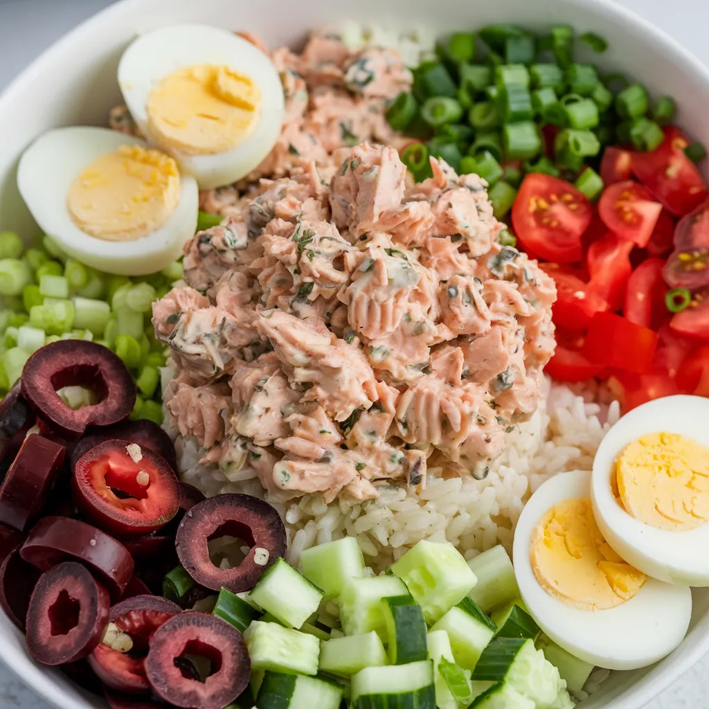 salade de riz thon