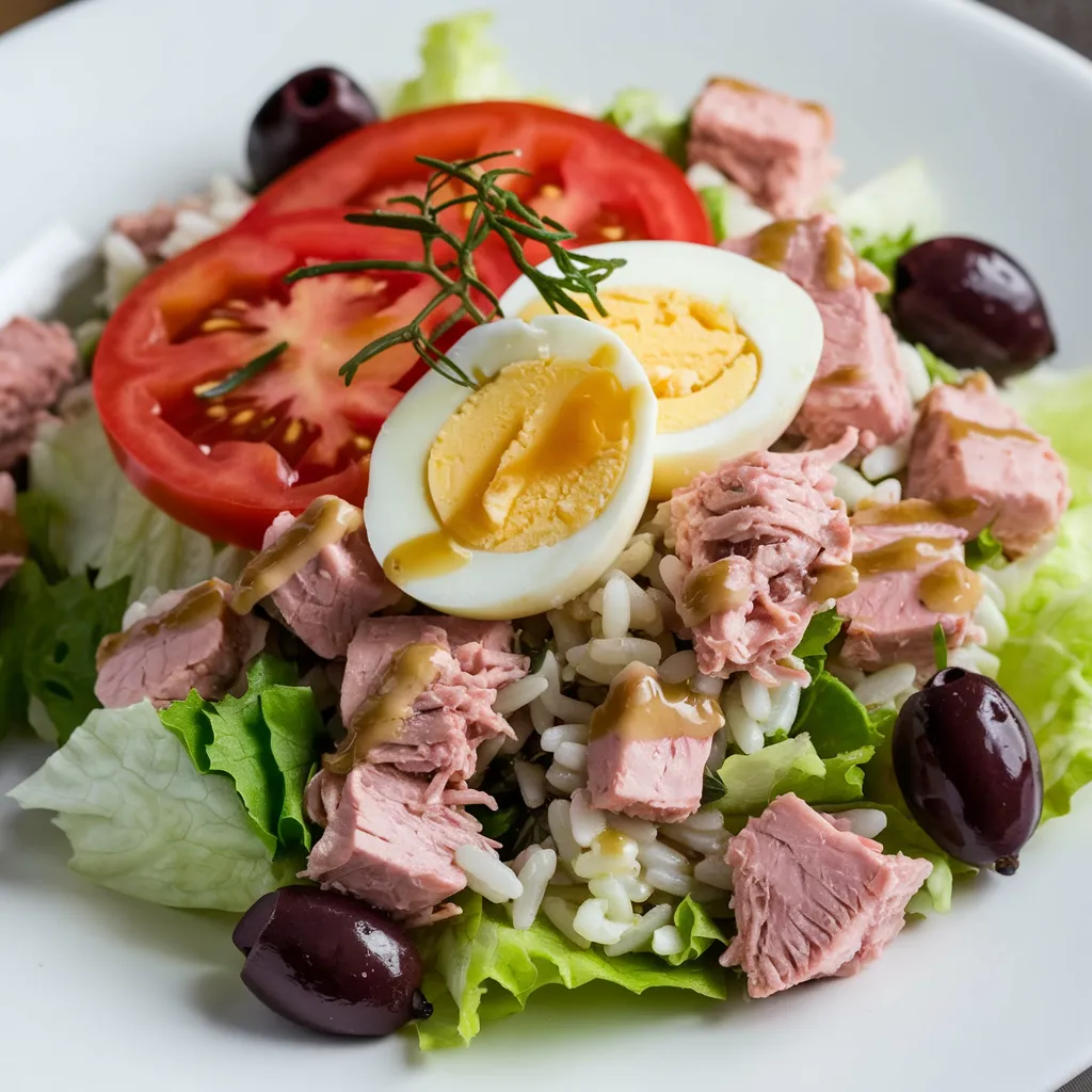 salade de riz thon