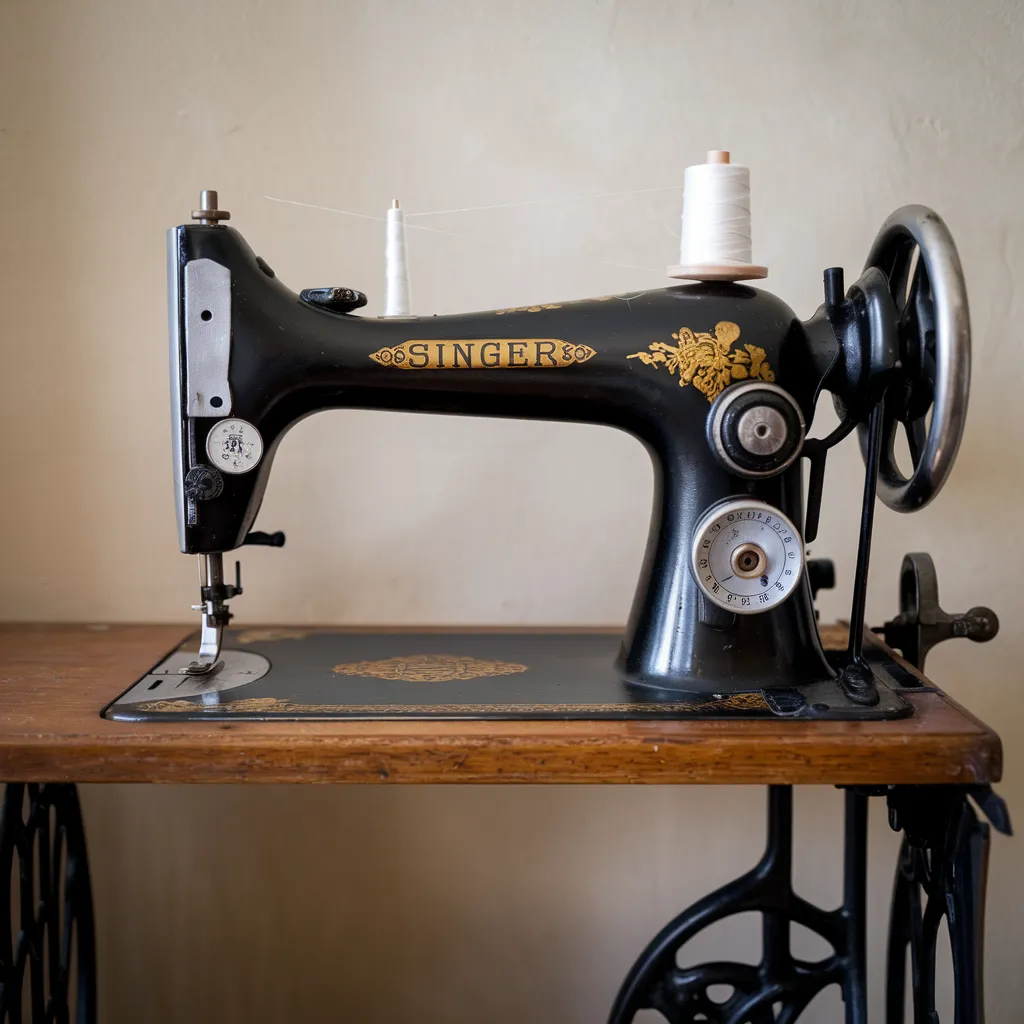 Machine à coudre Singer ancienne