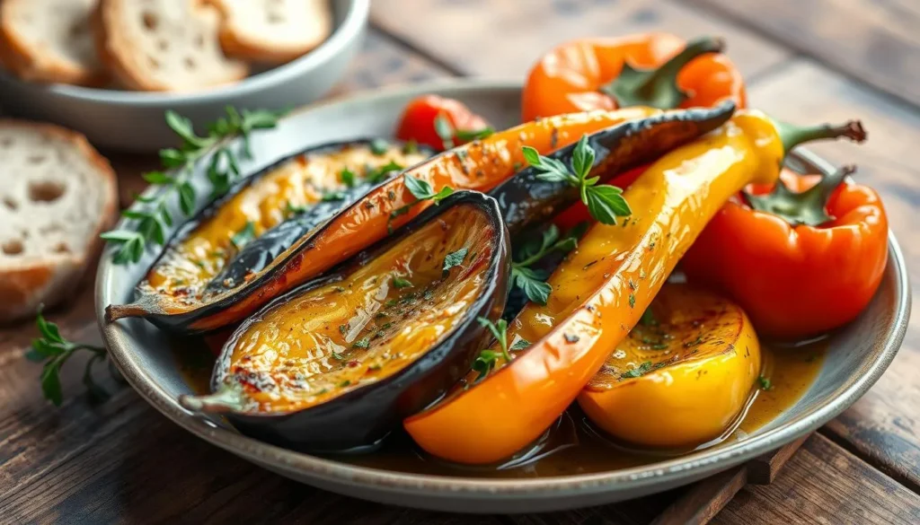recette avec aubergine et poivron