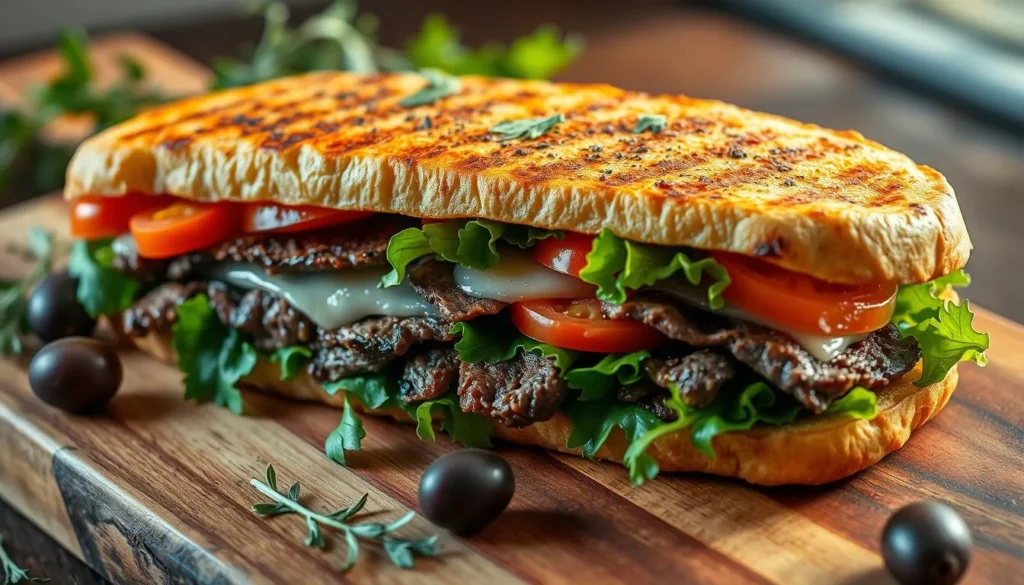 panini au steak