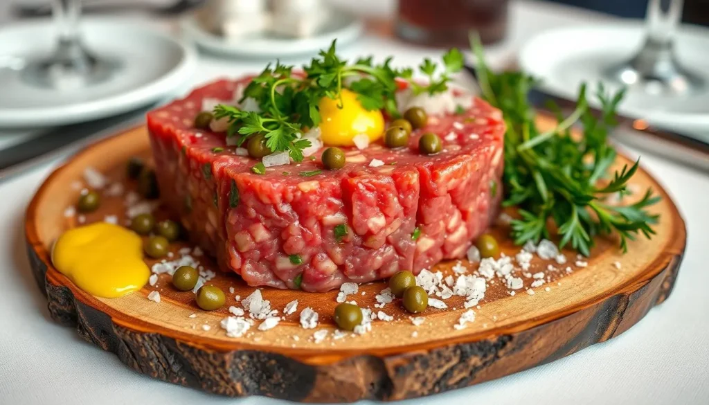 tartare de bœuf au couteau