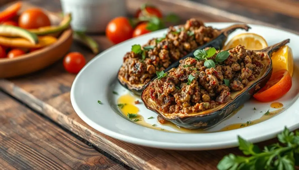 aubergine à la viande hachée