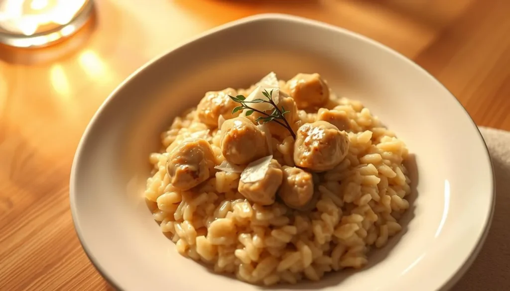 risotto au poulet