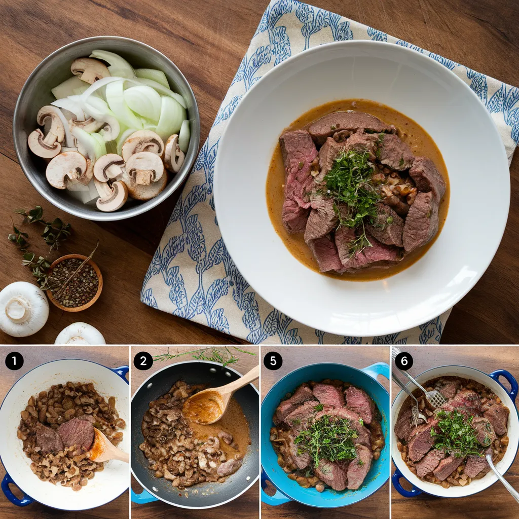Boeuf Stroganoff
