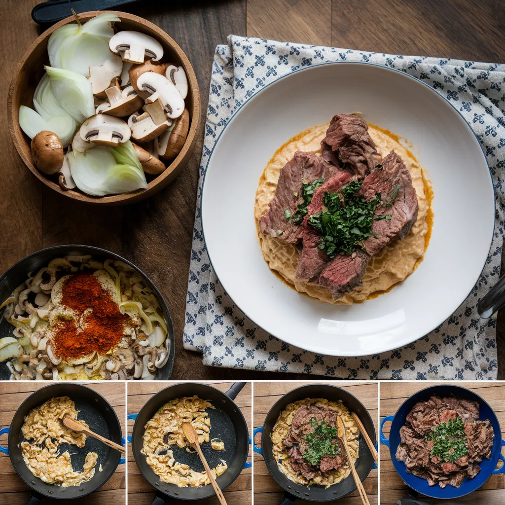 Boeuf Stroganoff