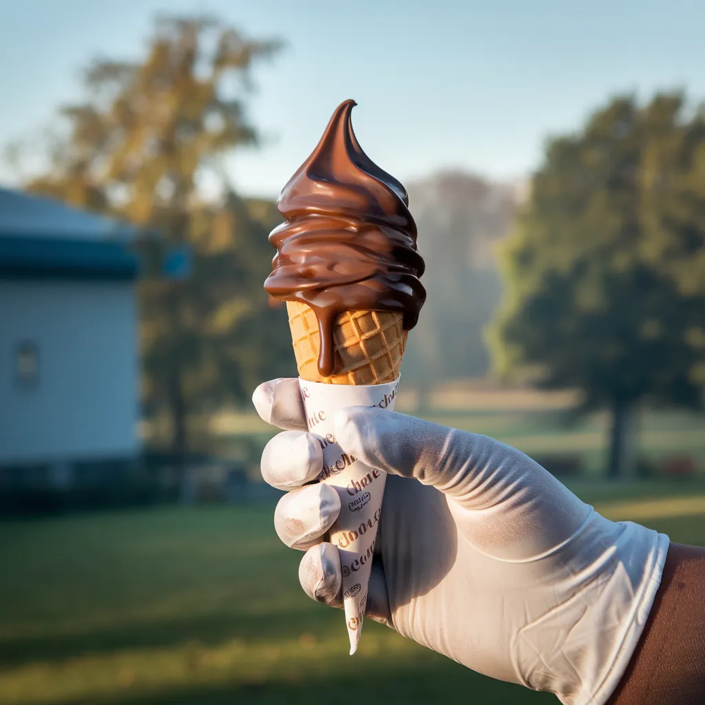 glace au double chocolat