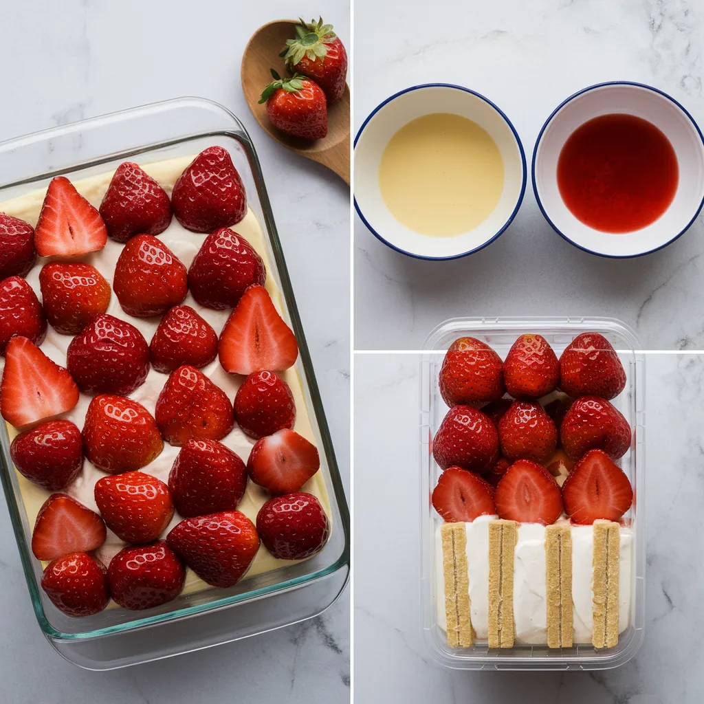 Pudding à la fraise