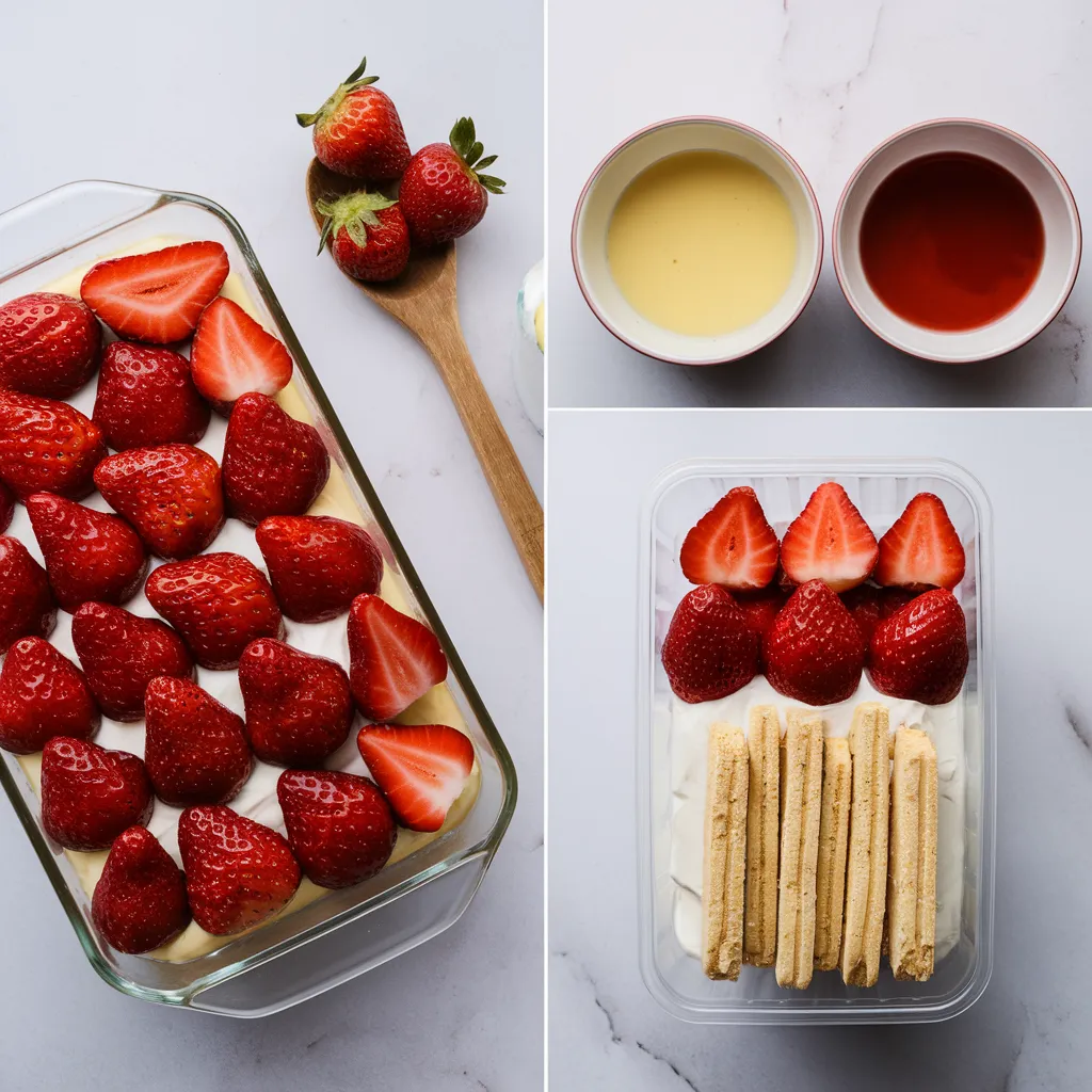 Pudding à la fraise