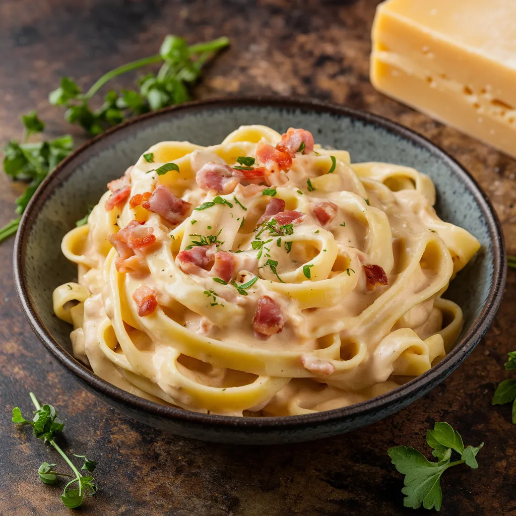 tagliactelles à la crème de poireaux