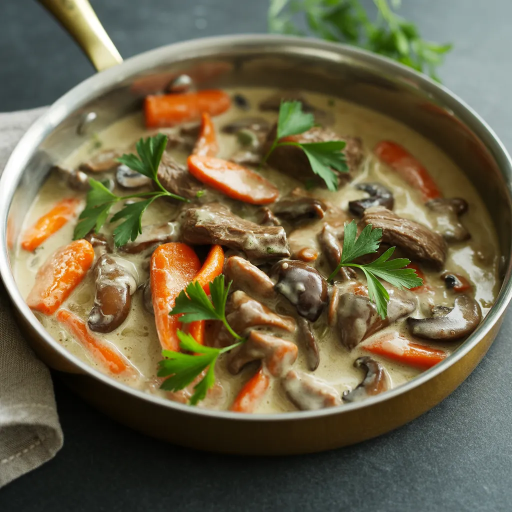 Bœuf Stroganoff facile et rapide