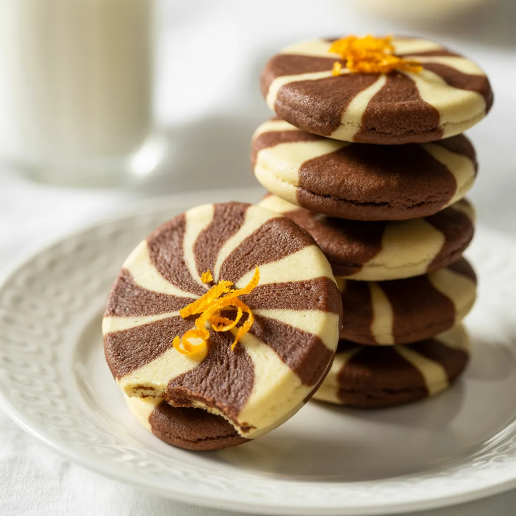 Biscuits Sablés Marbrés Chocolat et Vanille